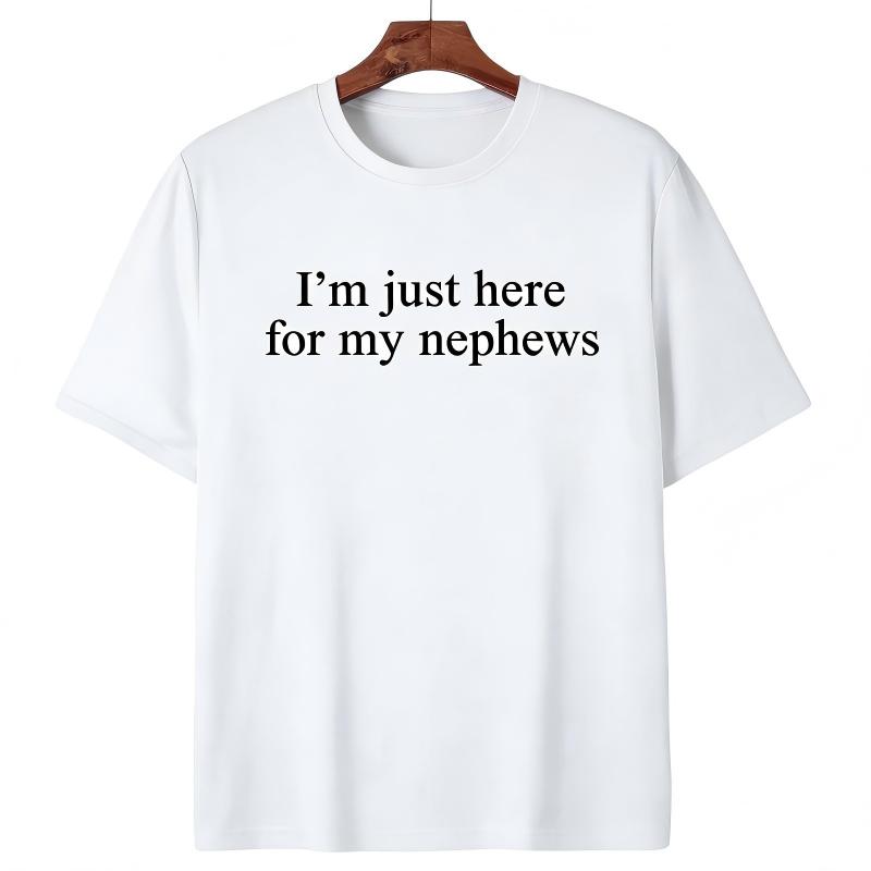 I'm Just Here For My Nephew  Shirt, New Future Aunt T-shirt, Cute Auntie Graphic Tee, Funny Titi Clothing