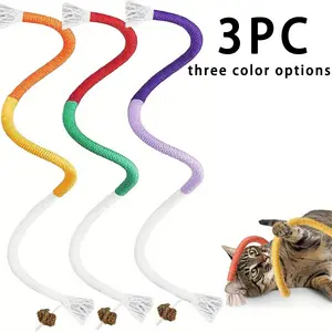 3pc Cat Bite Rope Toy Set, 70cm Interactive Pet Plaything, Dental Health & Self-Amusement, Perfect Holiday Gift for Cats