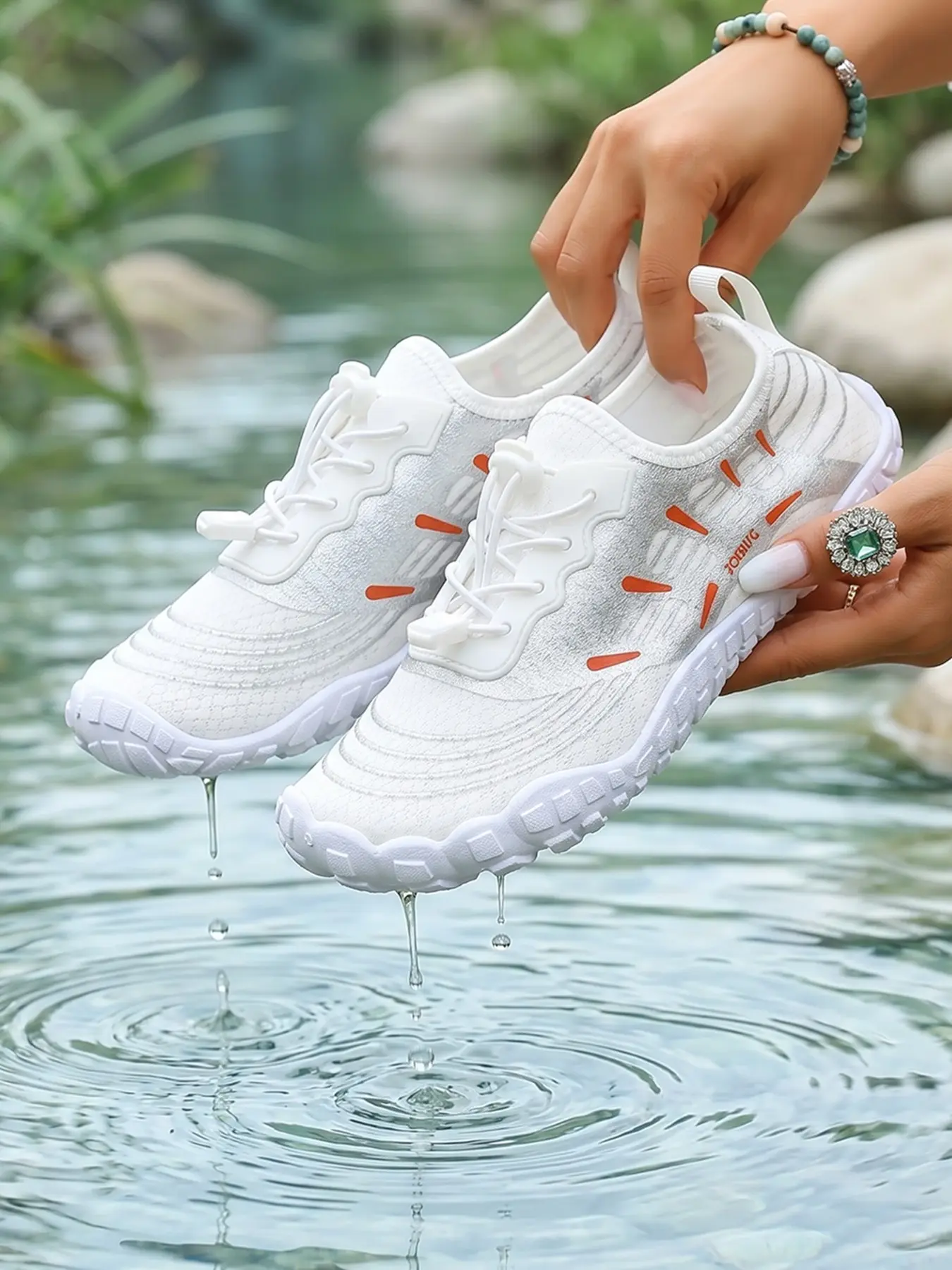 Women's Outdoor Casual Quick-Dry Water Shoes, Swimming Shoes, Lightweight Breathable Mesh Upper, Non-Slip Sole, Ideal for Beach, Pool, and Water Sports