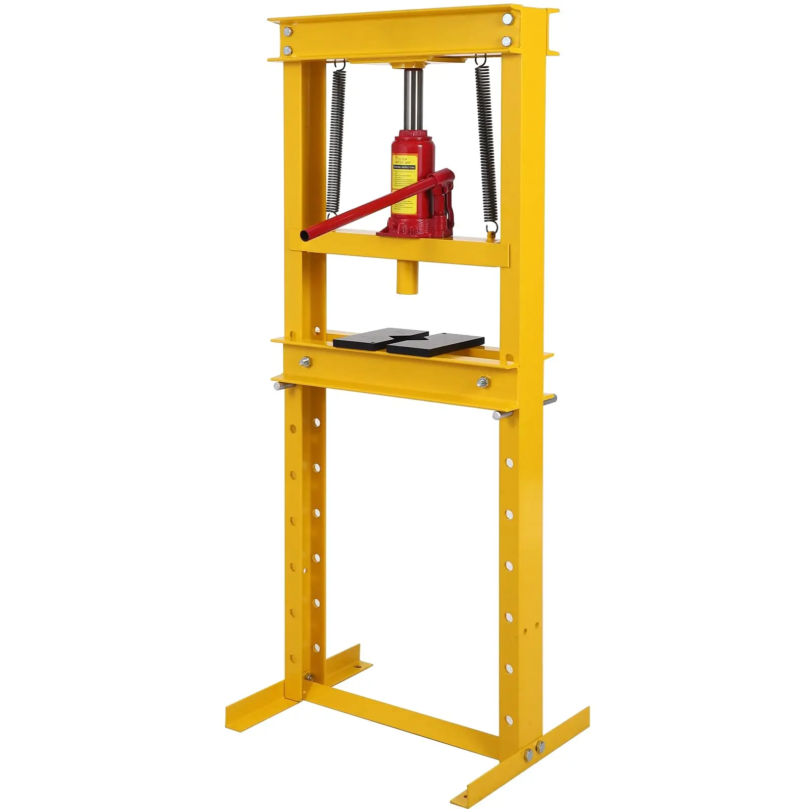 GARVEE 6 Ton H-Frame Hydraulic Shop Press, Heavy Duty Floor & Benchtop Garage Press with Adjustable Working Bed and Press Plates, Hydraulic Press Machine for Pressing Bearings, Gears and U-Joints Repair Work