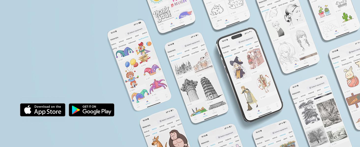 Print Pods Mini Printer, Thermal Inkless Sticker Maker With 10 Rolls Printing Paper, Pocket Printpod For Phone, Portable Printer For Notes, Flashcards, Journal, DIY, Compatible With iOS & Android