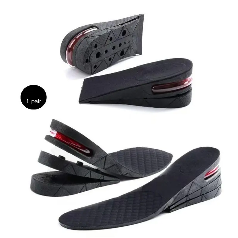 Unisex Invisible Height Increase Insoles for Sports, Breathable Height Boost Insoles, 4-Layer Design, Adds 2.95 Inches