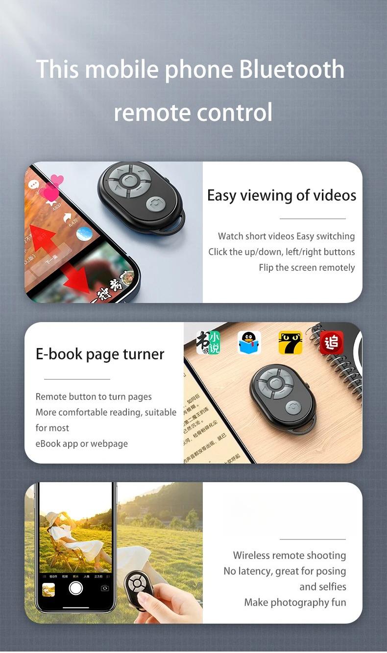 Bluetooth Remote Universal Remote Control Selfie Stick Bluetooth Camera Controller Bluetooth Remote Universal Remote Control Selfie Stick Bluetooth Camera Controller