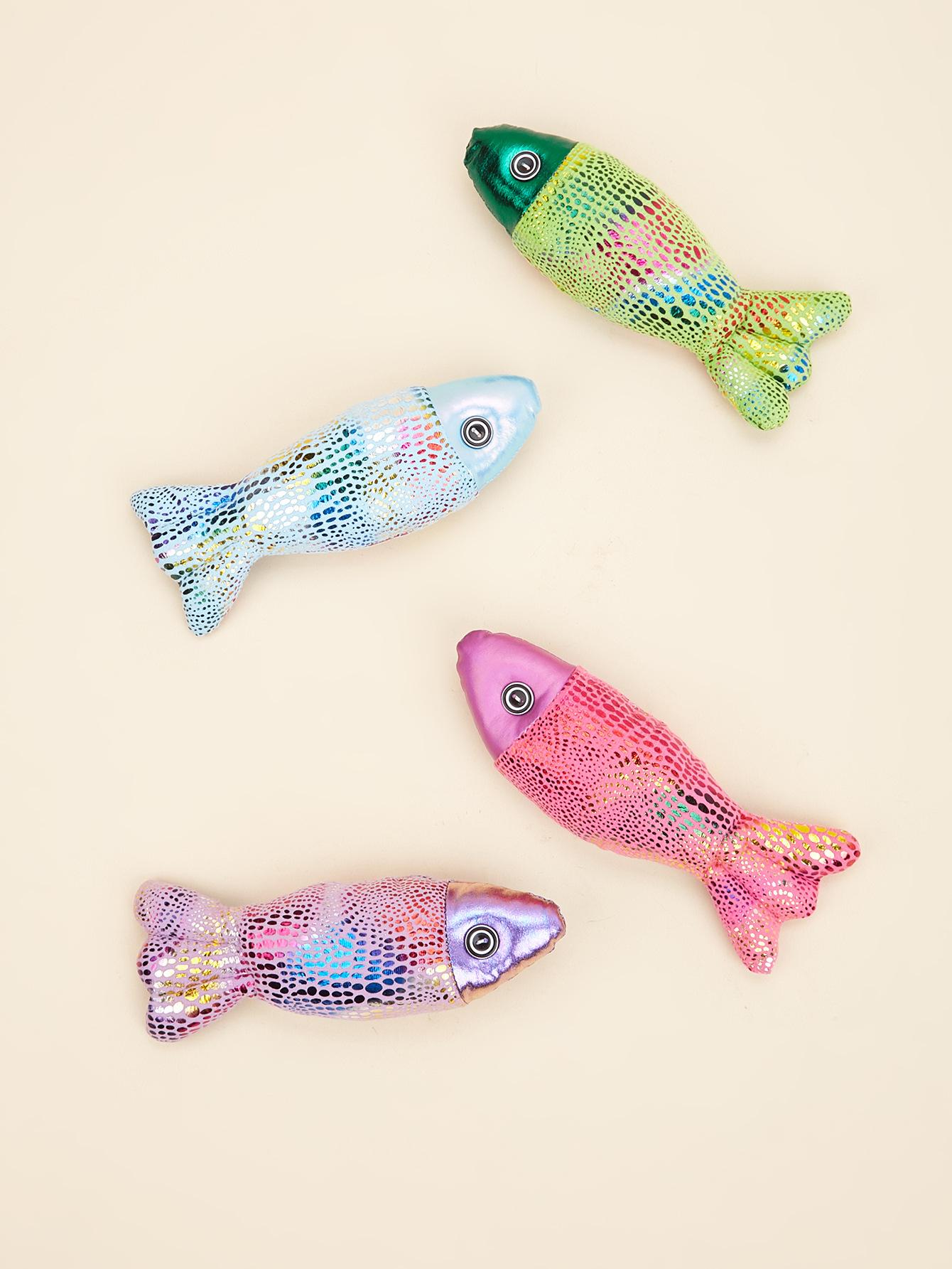 Plush Crinkle Fish Cat Toy with Bell - Realistic Kicker Filled with Catnip & Noise Paper - Soft Chew Toy for Indoor Cats - Cute & Durable silicone feeder shaped harness retractable leashes jumping Adjustable Stainless Steel Martingale Collar LED filter