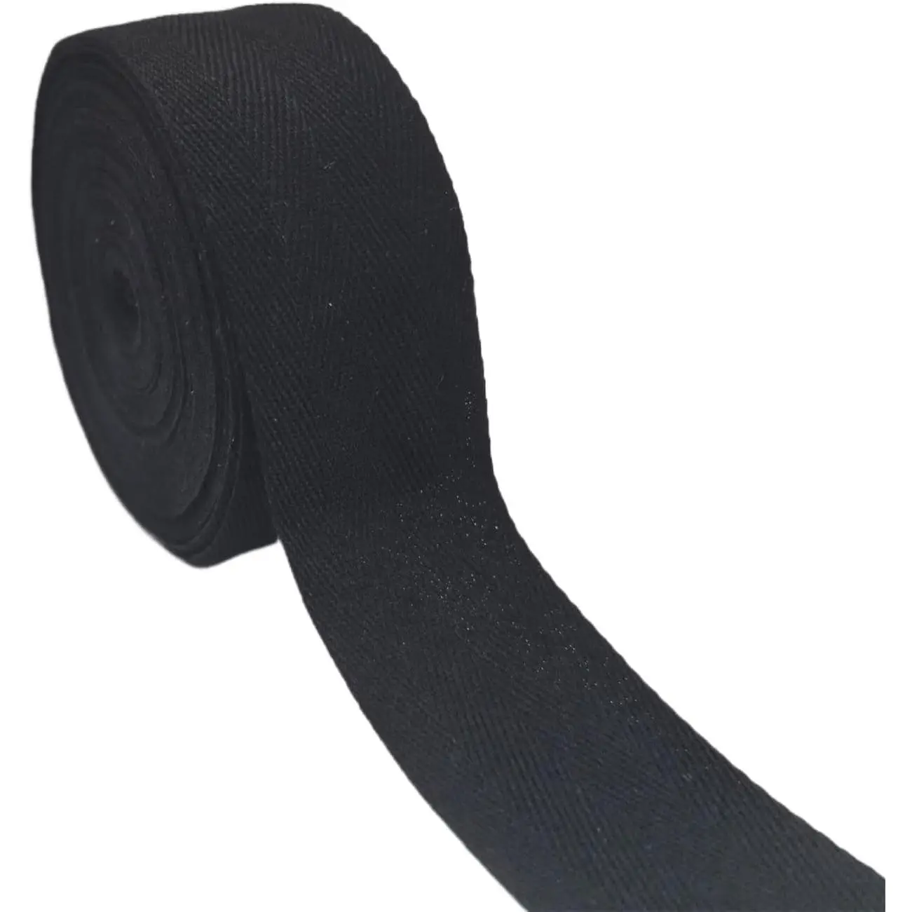 2 Inch Black  Herringbone Twill Tape for Sewing,15 Yards Bias Binding,  ,  Deco -Durable Webbing Straps- Bias Binding Tape Ribbon & Handles for DIY Crafting