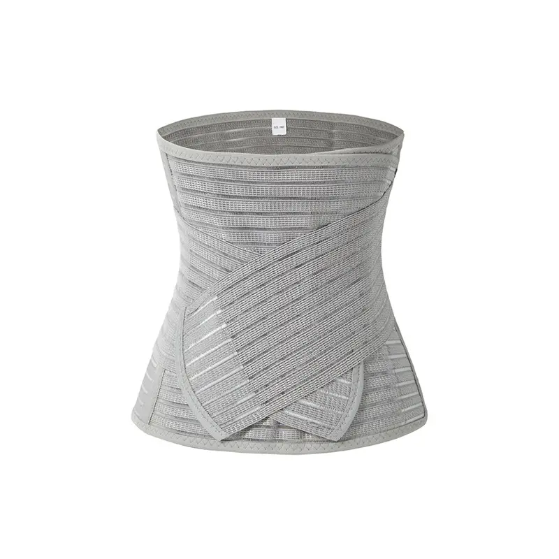 Women's Mesh Wrap Postpartum Belly Closure Belt - Thin Bamboo Charcoal Fiber, Adjustable Elastic, Lightweight, Breathable Compression Fabric, Anti-Skid Lumbar Support, Fit Body Shaper (Fitness/Massage Belt)