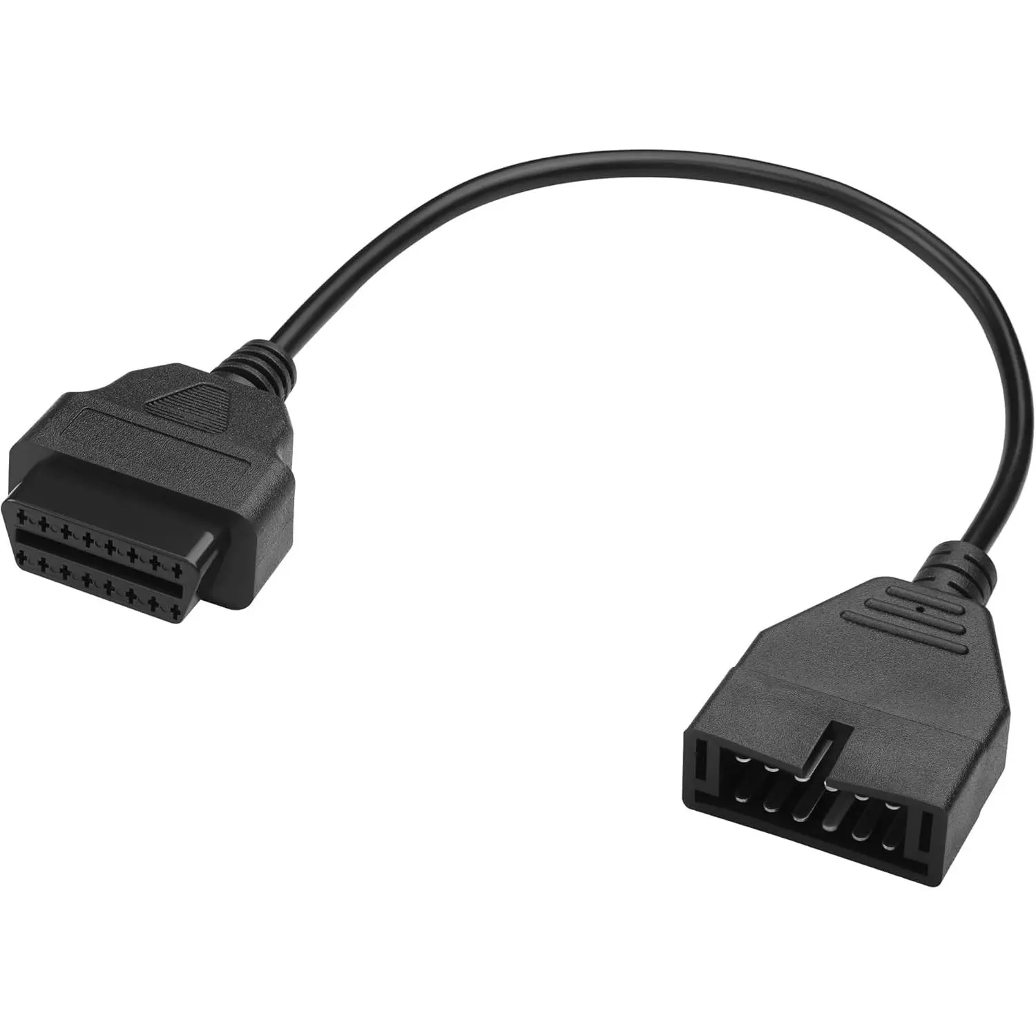 ​OBD1 to OBD2 Adapter​ GM 12 Pin Male to 16 Pin Female Diagnostic Cable​OBDII Scanner Connector Car Engine Fault Code Reader Tool 40CM