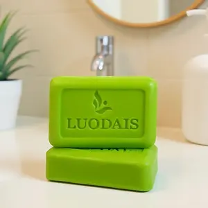 L'UODAIS Tea Tree Infused Gentle Cleansing Soap Bar, Lightweight Smooth Skin Wash For Full Body & Facial Daily Skincare