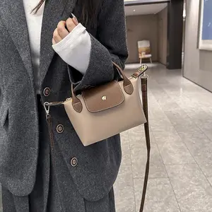 BIGWIG Nylon Mini Dumpling Bag, Waterproof Mini Coin Purse, Shoulder Bag, Crossbody Bag, Handbag, Versatile Daily Bag, Retro Style Bag, Soft Collapsed Shoulder Bag