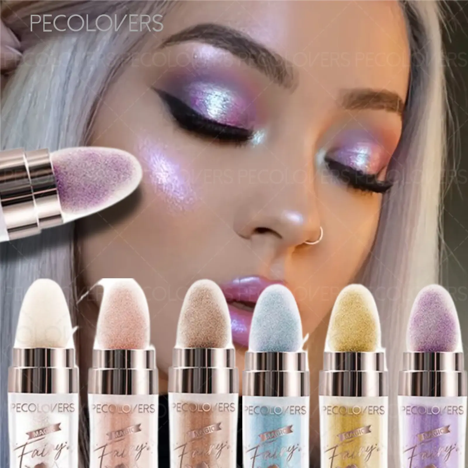 Multi-color Glitter Highlight Pat Powder, Body Glitter& Face, to Create Sparkle Makeup, for All Skin Types, Perfect Women Makeup Cosmetics, Multi Dimensional Shimmer, Shimmer Highlighter, Glowy Highlighter, Prismatic Glow Highlighter