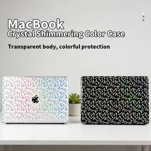 Macbook Neo Case, Holographic Glitter Diamond Bow, Clear Hard Laptop Cover, Crystal Shimmering Aesthetic, Protective Shell, Hard Pc Cover, Cute Gift for Women Girls