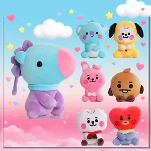 Hot BTed 21Plush Toys Kawaii Mini Keychain Anime Pendant Ornament for Kids 12-22cm Bt Peripherals Soft Stuffed Animals Doll Gift