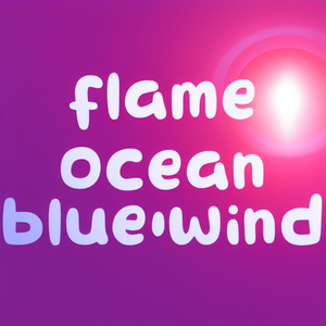 flame ocean blue wind