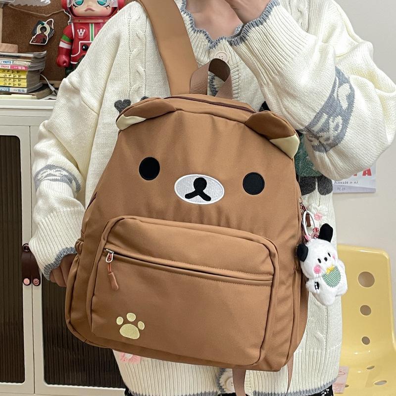 Rilakkuma Backpack Women Anime Relax Bear Student School Bags Girls Boys Outdoor Sport Travel Fashion Rucksack Gift Hot Sales