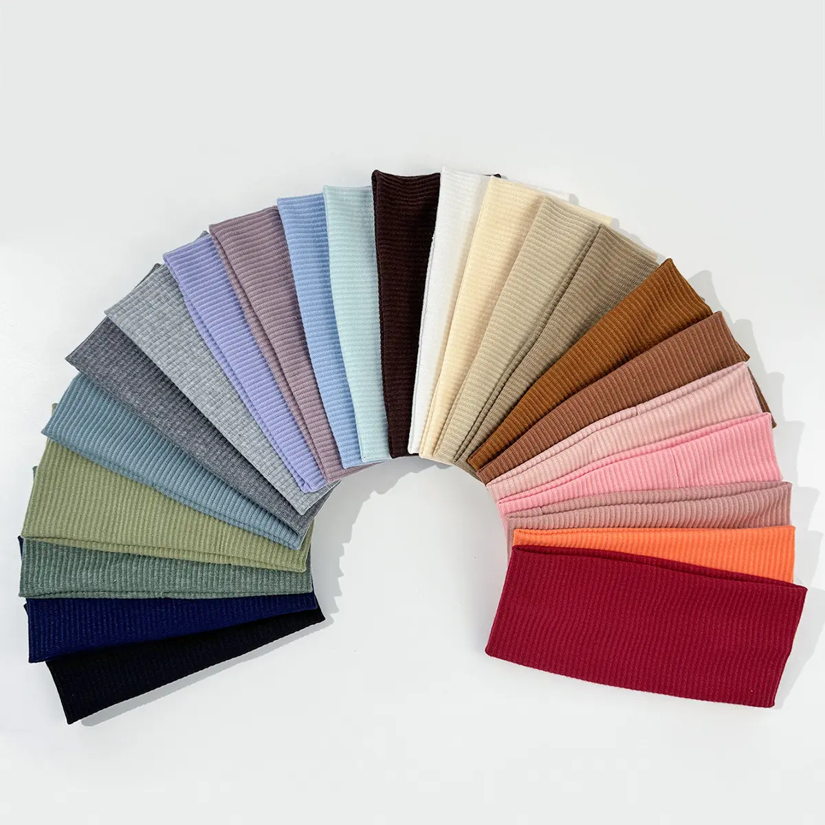 Solid color knitted headband Korean version elastic headband sports fitness headband hot hair accessories