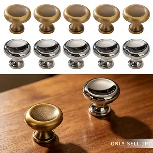 French Bronze Titanium Silver Pull Handle, Modern Simple Kitchen Zinc Alloy Hardware, Luxury Shoe Cabinet Door Knob, 1 Piece or 10 Pieces