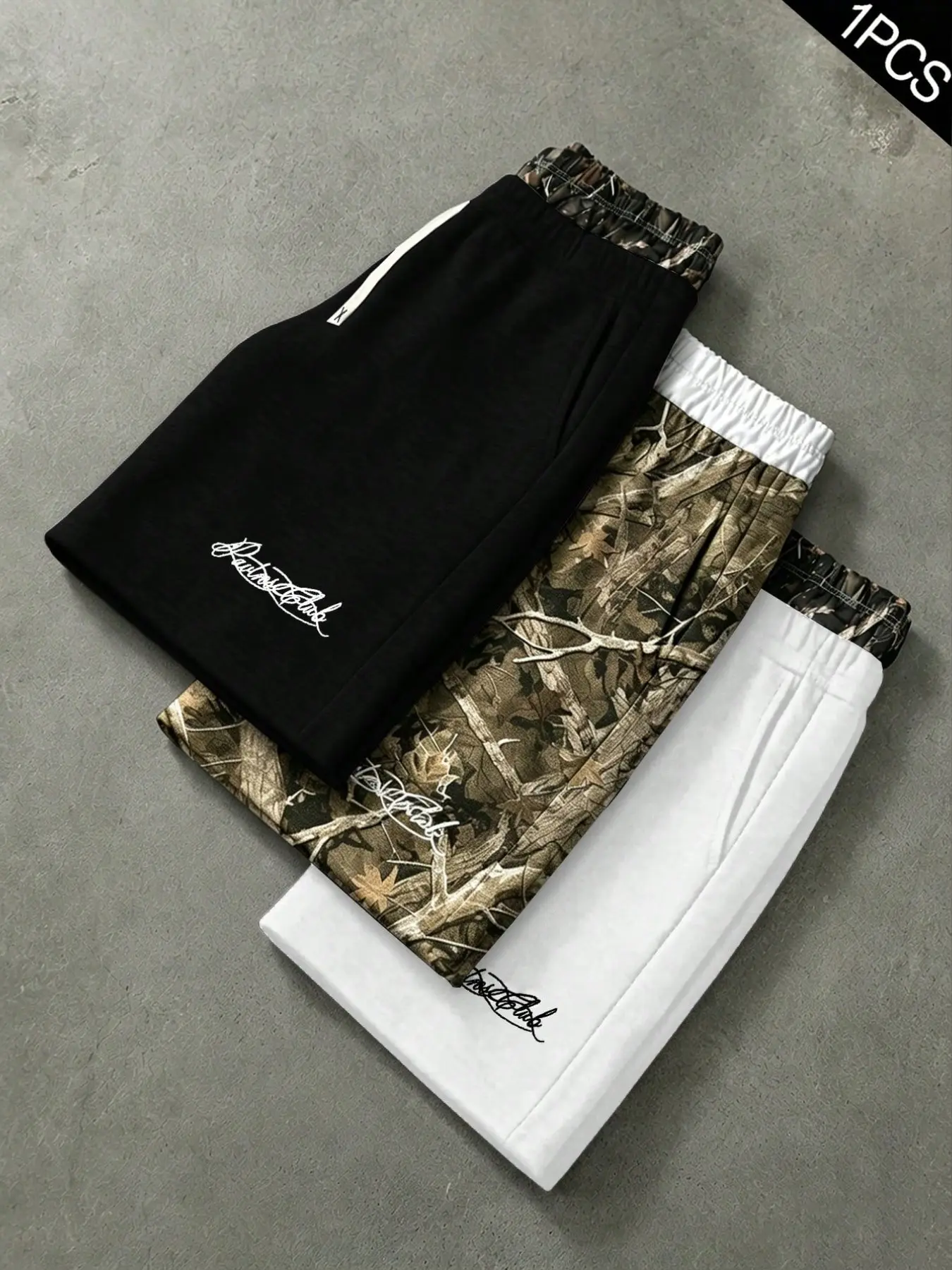 Men's Casual Camouflage Patchwork Gym Shorts, Street Fashion, Drawstring Waist, Ideal for Daily Wear, Outdoor Activities, Gift Idea