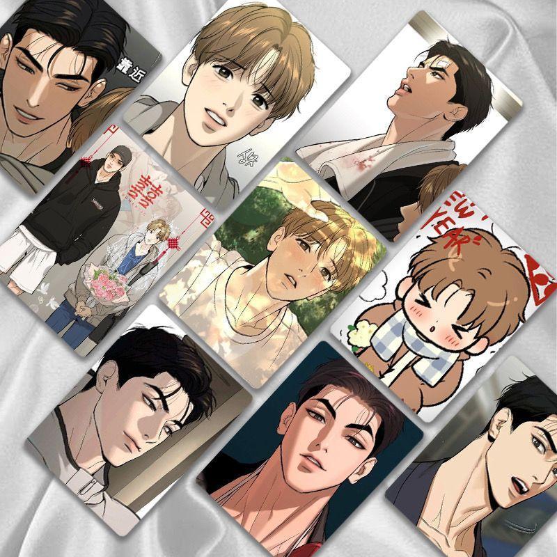 55 Pcs/Set Comic Manwha Jinx Laser Lomo Card Zhou Jae-kyung, Jindan Cartoon Characters HD Photocard for Fans Collection Gift