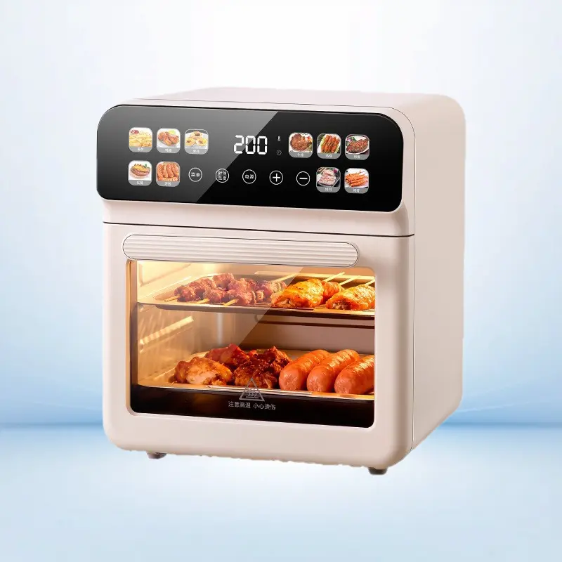 Large Capacity Visual Air Fryer Multi-Layer Smart Integrated Oven Machine for Various Household Cooking Dishes