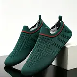 Size，Runs Small Men's Breathable Mesh Slip-On Sneakers, Ultra-Thin Soft Sole, Lightweight Anti-Slip Indoor Casual Sports Shoes, All Seasons