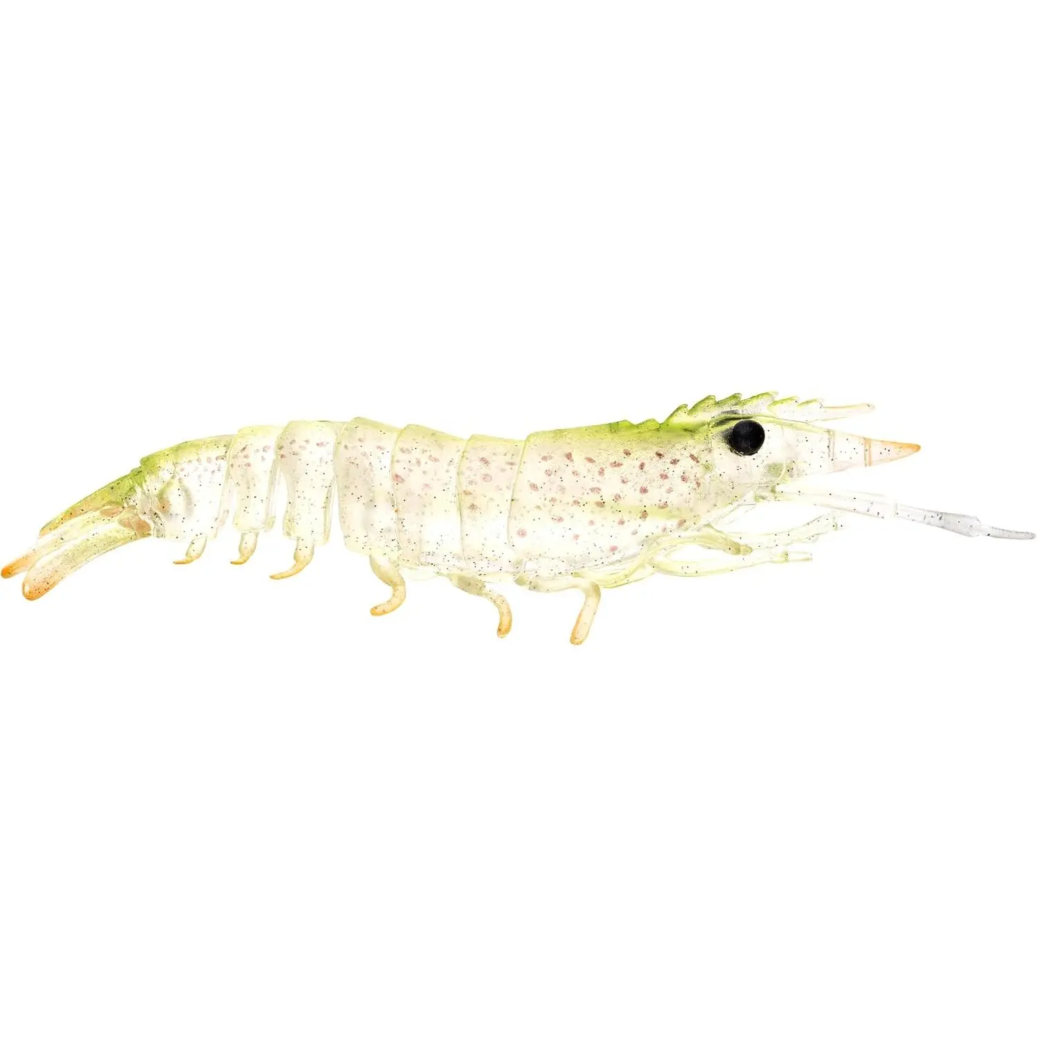Live Ops Sumo Shrimp Unrigged 5” Soft  Lure, Ultra-Realistic Shrimp with Tracer Scent & UV, (2-Pack), for Snook, Redfish & Tarpon