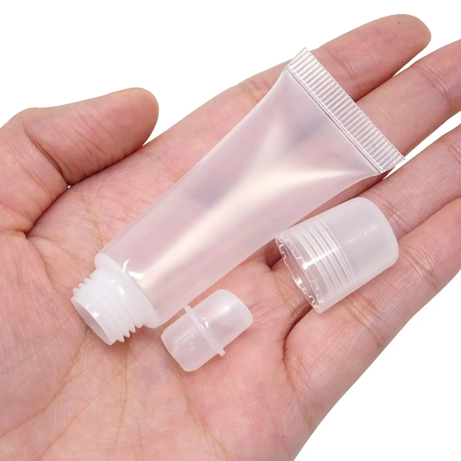 10-Pack 8ML Lip Gloss Bottles, Transparent Cosmetic Containers, Ideal for Makeup Storage, Durable & Leak-Proof Design, Perfect for Travel