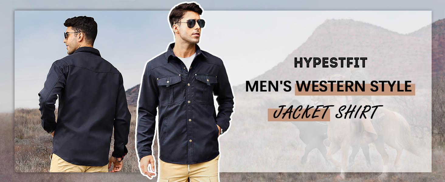 Zaitun Men's Classic Casual Plaid Flannel-Lined Shacket - Twill Shell, Brushed Lining, Cowboy Western Style, Pocket Design, Outdoor Tops for Back to School Zaitun Men's Classic Casual Plaid Flannel-Lined Shacket - Twill Shell, Brushed Lining, Cowboy Western Style, Pocket Design, Outdoor Tops for Back to School