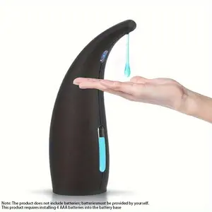 Automatic Soap Dispenser, Touchless Liquid Dispenser for Kitchen & Bathroom, Infrared Motion Sensor, Waterproof, 300ML/11oz Rubber