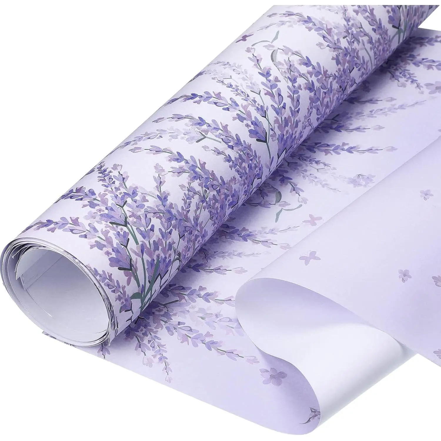 30 Sheets Floral Scented Drawer Liners 14 x 19.5 Inch Non Adhesive Drawer Liner Shelf Paper Sheets for Dresser Kitchen Cabinet Home Shelf Closet - Lavender Scented