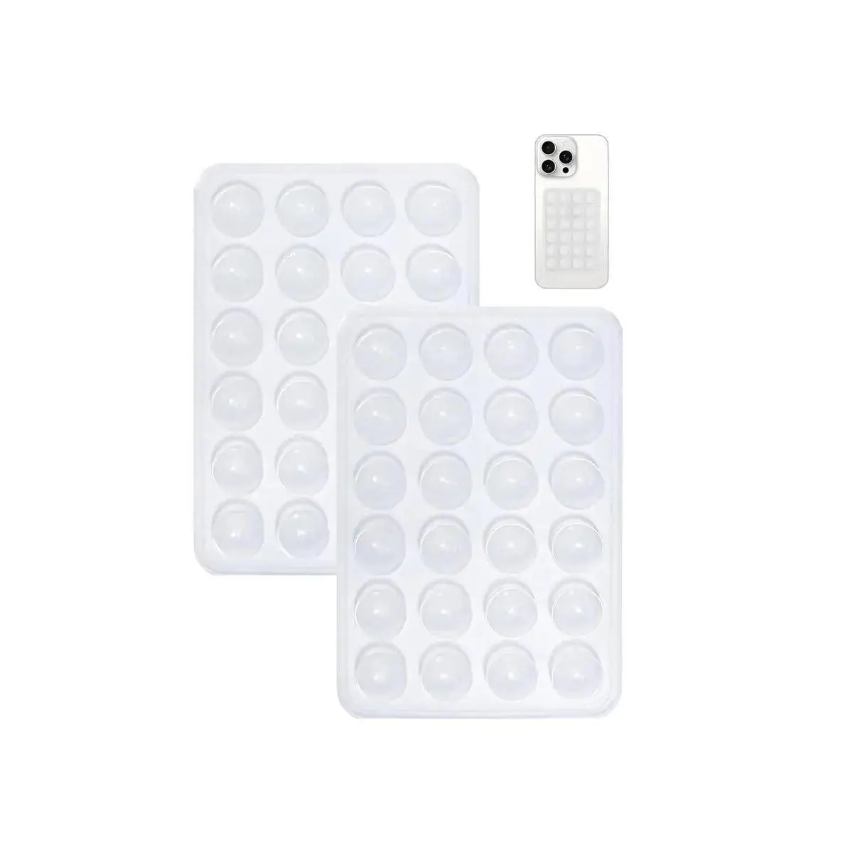 1Pcs Durable Silicone Suction Adhesive Mount, Anti-Slip Hands-Free Smartphone Holder, Cellphone Accessories, Mobile