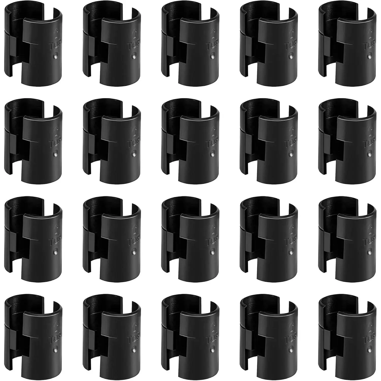 Shelf Locking Clips 40-Pack 1 inch | 20 pairs, ABS plastic, sturdy, fits 1in wire shelves, tool-free install,  kit.