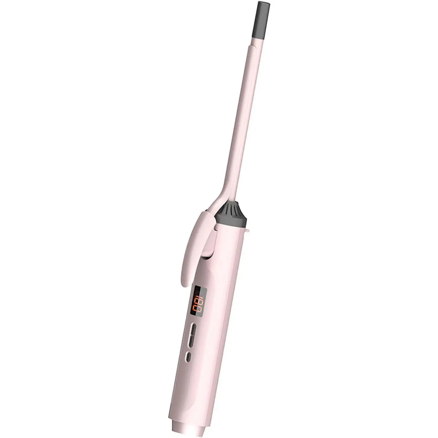 9mm Small Curling Iron Fast Heating Ceramic Skinny Hair Curling Iron Wand with Digital Display for Short Long Hair Styling,Temperature Adjustable Hair Styler,Home Hair Styling Tools