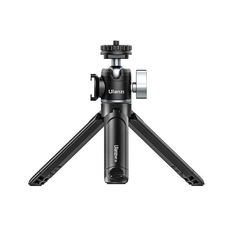 Ulanzi MT-14 Aluminum Alloy Tripod 2KG Load with 360° Ballhead 1/4 Screw Light Portable Vlog Kit Light Desktop Tripods For Phone