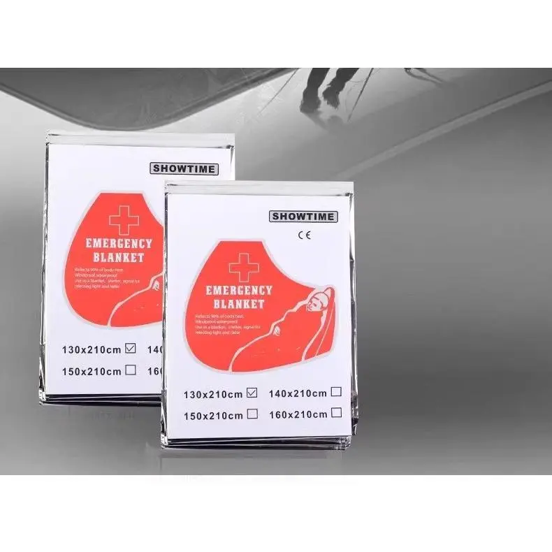 Thick Foil Layer Emergency Thermal Blanket - 140x210cm Full Body Wrap, Heat Insulation Gear, Cold & Hypothermia Prevention, Hiking/Camping Outdoor Emergencies Survival Accessory