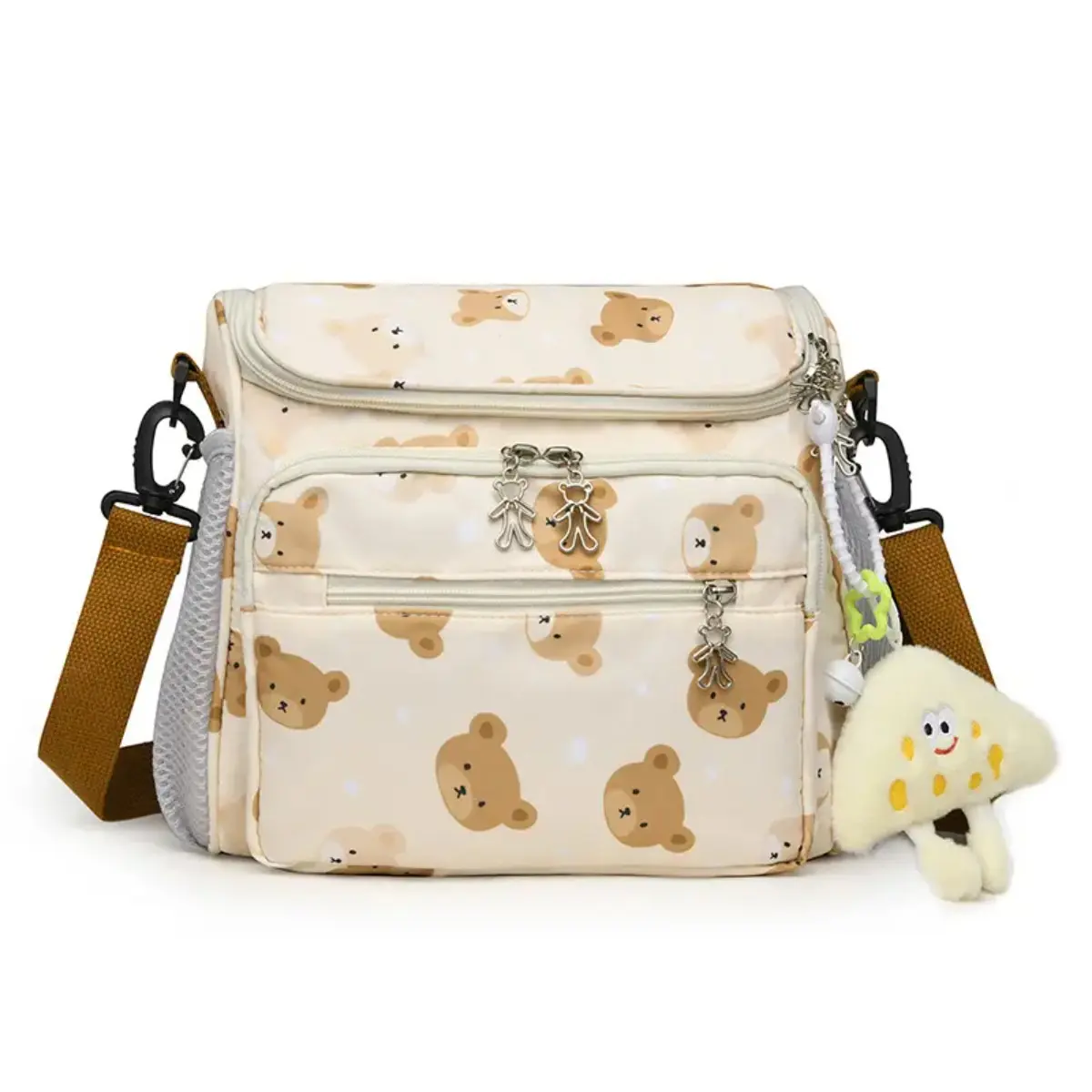 Casual Diaper Bag Tote for Moms – Large Capacity Multifunctional Crossbody Shoulder Bag with Multiple Pockets, Travel-Ready Baby Diaper Tote for Stroller & Daily Outings