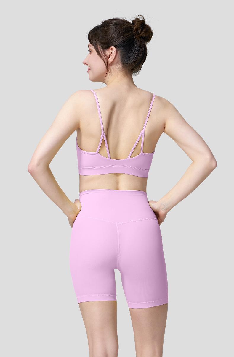 Beuty back Sports Bra Thin-StrapOuterwear-Style Yoga & Pilates Fitness Top for Women