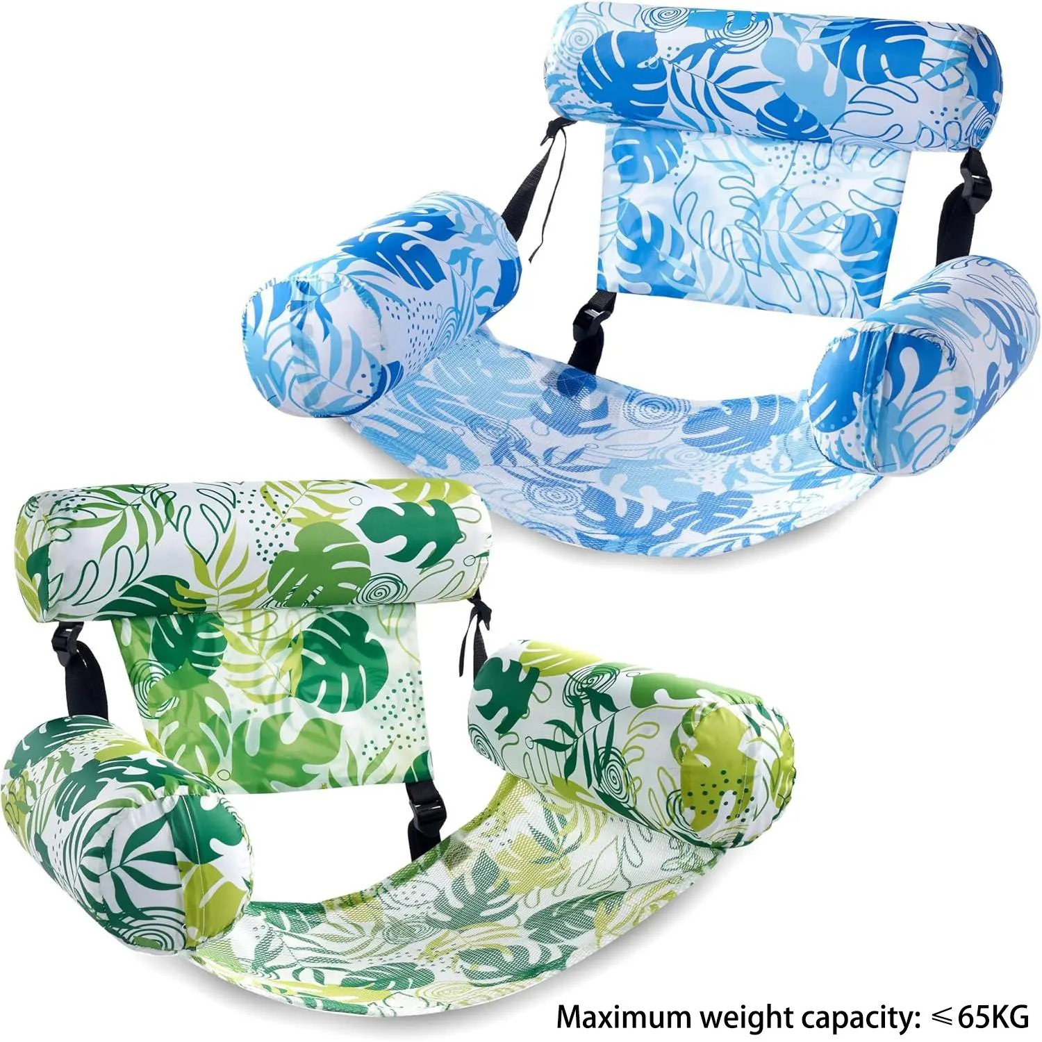 Thick Inflatable Pool Chair, Foldable Portable Floating Sofa, Adult Swim Pool Hammock, Inflatable Pool Hammocks, Summer Beach Lake Float, Hammock Pool Floats, Inflatable Pool Lounger, Manual Pump Included