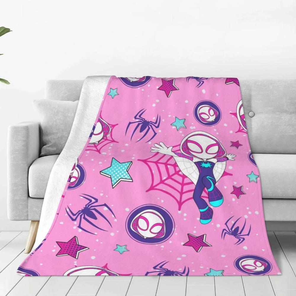 Ghost Spider Gwen BlanketCartoon Soft Blanket For Kids  All-Season Home Bedroom Bed Sofa Picnic Cover  Family Friends Perfect Gift Birthday Present