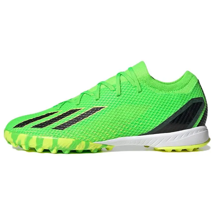 Adidas X Speedportal TF Artificial Turf Football Shoes for Men and Women with Comfortable Fabric and Rubber Studs in Neon Green Trending Shoes, House White Official Shoes to Get / Maison Mihara