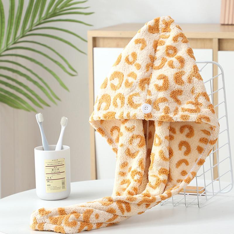 Vintage Leopard Print Bathroom Set, 5 Counts/set Including Bath Skirt, Absorbent Thickened Towels, Hair Band & Dry Hair Cap, Soft & Absorbent Bathing Supplies, Premium Towel Set