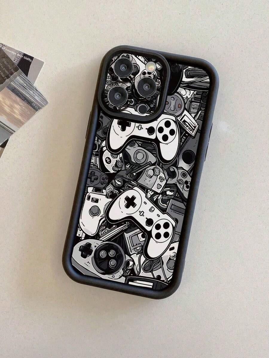 1pc Game Controller Design With Precise Camera Hole Protective Shock Absorbent Phone Case Suitable For IPhone17/IPhone17 Air/IPhone17 Pro/IPhone17 Pro Max/16 Pro Max/15 Pro Max/14 Pro Max/13 Pro Max/12 Pro Max/11 Pro Max