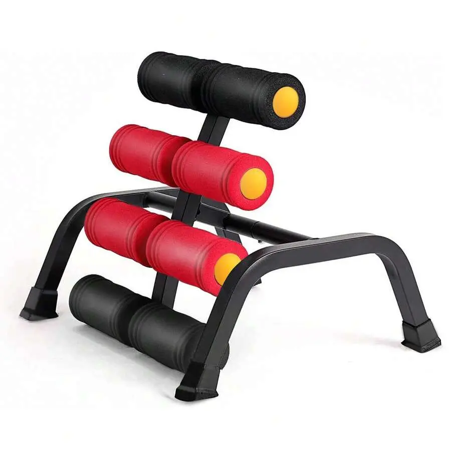 Iron Red Inversion Table Machine with LCD Display - Home Use Strength Training Equipment for Chest & Back Training