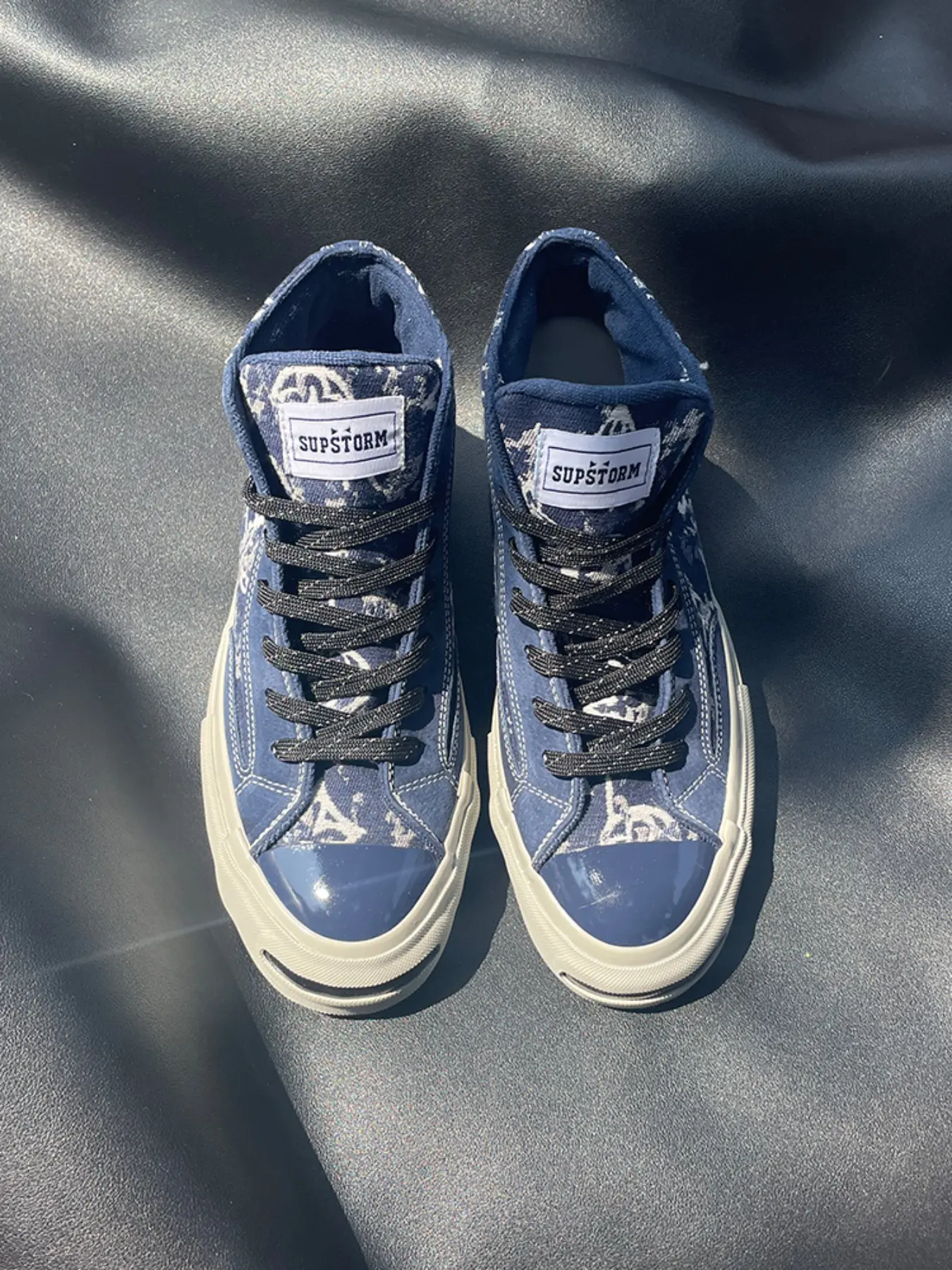 Fashion New Original Personality Vulcanized Shoes, Print Canvas Sneakers, Thick Sole, Anti-Slip Durable Outdoor Sports Shoes, Skate Trainer Shoes