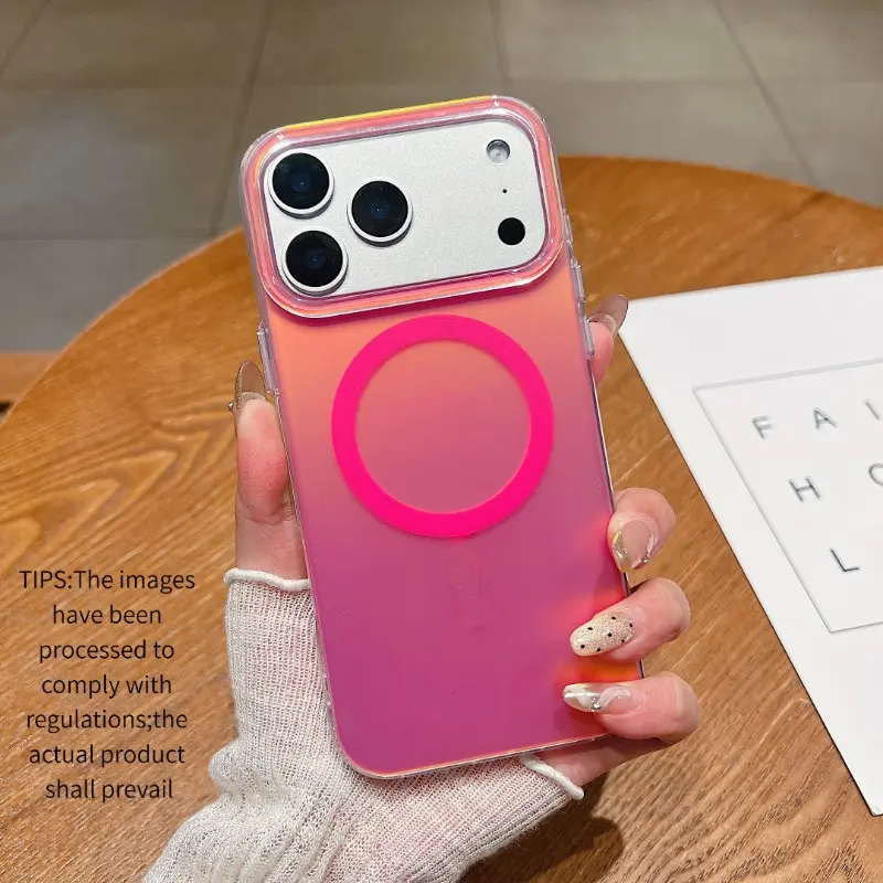Aurora Iridescent MagSafe Magnetic Cellphone Case | Full Coverage Shockproof Protective | 7 Colors Protector (Fits iPhone 17 16 15 14 Pro Max) Casing