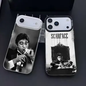 Classic Movie Scarface  Phone Case For iPhone 17,16,15,14,13,12,11,Pro Max,Plus Candy Silver Cover