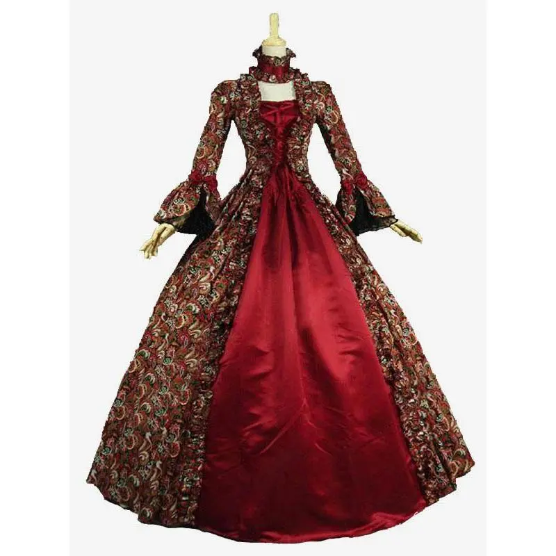 Maria Antonia Cosplay Gown Medieval Victorian Court Dress Baroque Style Party Dress Renaissance Rococo Evening costume