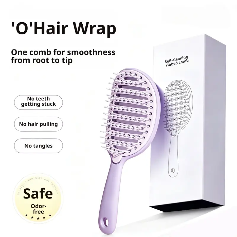 High-Quality Silicone Scalp Massage Comb - Scalp Comb with Self-Cleaning Design, Unisex, Sturdy Long-Lasting, Effortlessly Untangles Knotted Hair for Wet & Dry Use, Festive Christmas Party Gift, Home Decorative Supply