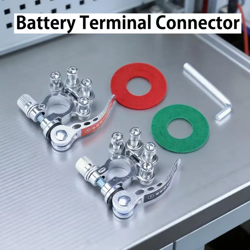 Car Battery Terminal Connector, Quick-Release Top Post Battery Terminals, Automotive Accessories for Cars, Trucks, Boats, Auto Parts
