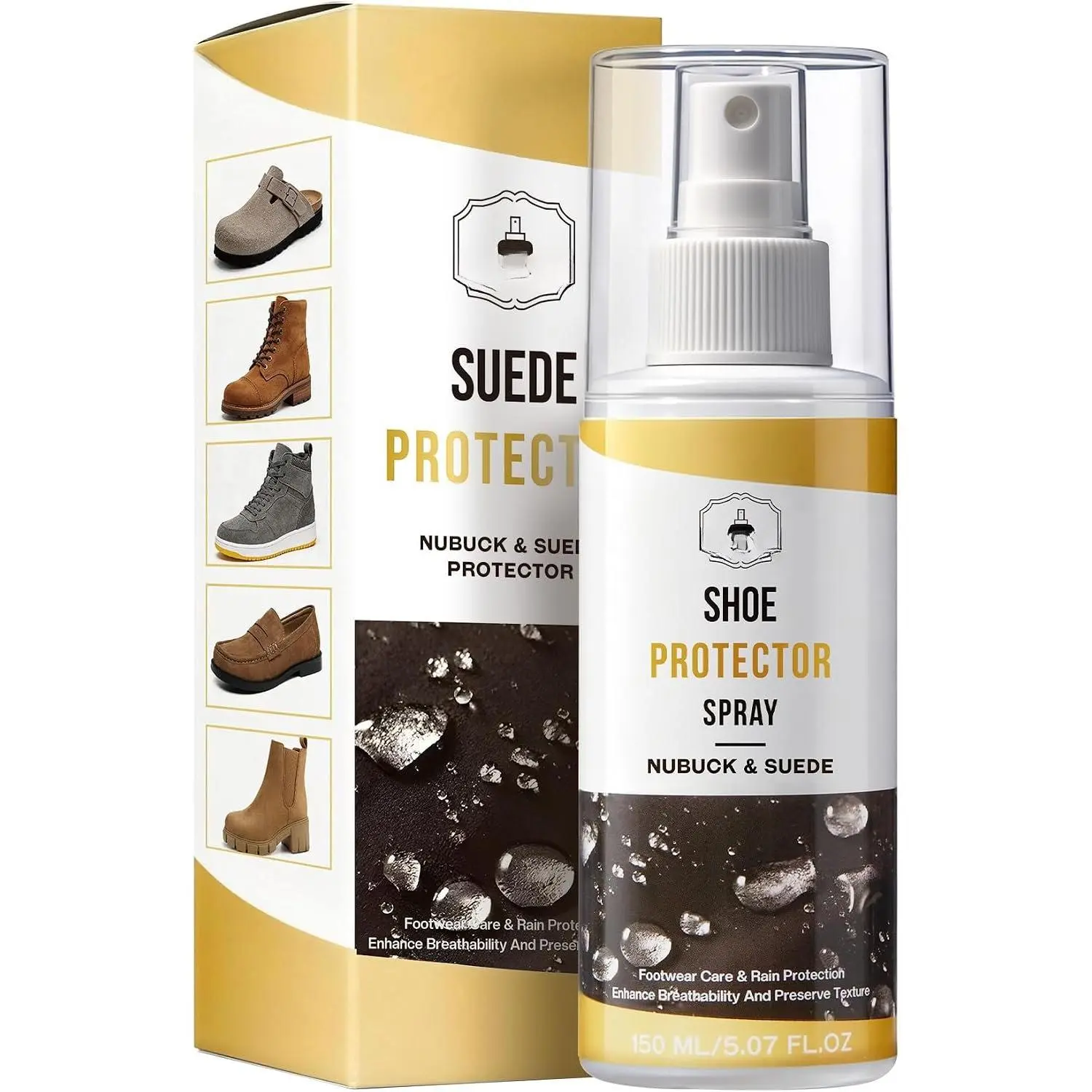 Suede Protector  for Shoes:  and Stain Repellent, Long-Lasting Protection for Boot, Jacket, Bag, Hat