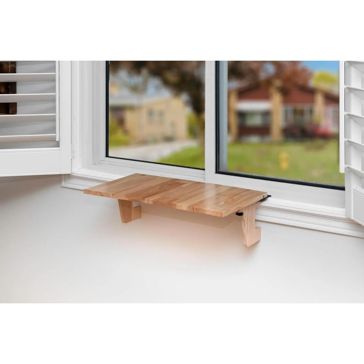 Original Window Plant Shelf, 21.25" Sill Shelf for Plants - Verify Sizing First - Cat Perch - Renter Friendly No Drilling/Damage - Sill Extender for Plants - Window Table